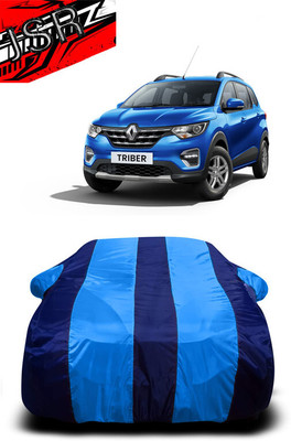 J S R Car Cover For Hyundai Triber RXZ Petrol (With Mirror Pockets)(Blue)