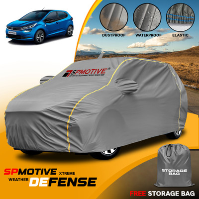 SPMOTIVE Car Cover For Tata Altroz (With Mirror Pockets)(Grey)