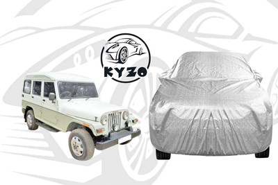 KYZO Car Cover For Mahindra Marshal (With Mirror Pockets)(Silver)