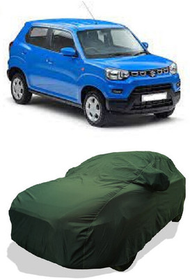 Coxtor Car Cover For Maruti Suzuki S-Presso LXI Petrol (With Mirror Pockets)(Green)