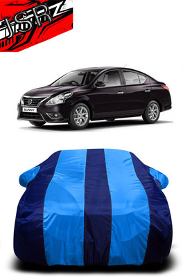 J S R Car Cover For Nissan Sunny (With Mirror Pockets)(Blue)