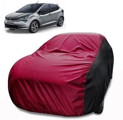 MoTRoX Car Cover For Tata Altroz (Without Mirror Pockets)(Maroon, Black)