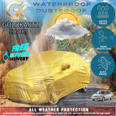 Tamanchi Autocare Car Cover For Kia Rio (With Mirror Pockets)(Gold)