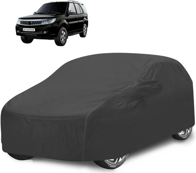 Caronix Car Cover For Tata Safari Storme (With Mirror Pockets)(Grey)