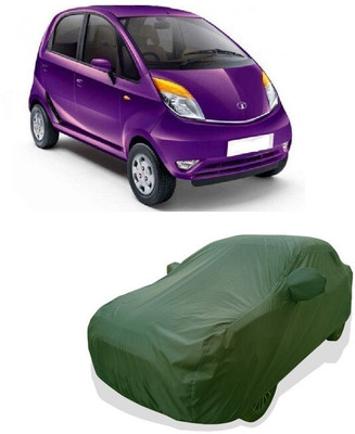 Tricway Car Cover For Tata Nano LX (With Mirror Pockets)(Green)