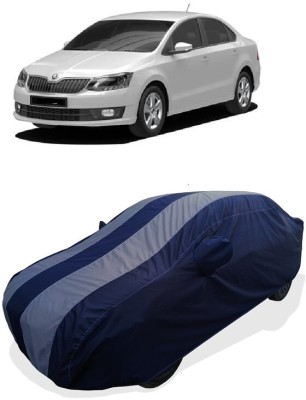 Coxtor Car Cover For Skoda Rapid Onyx 1.6 MPI MT Petrol (With Mirror Pockets)(Grey)