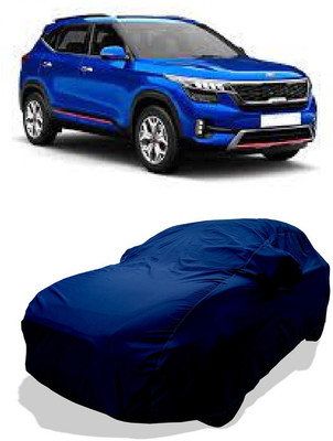 Coxtor Car Cover For Kia Seltos HTX 1.5 Diesel (With Mirror Pockets)(Blue)