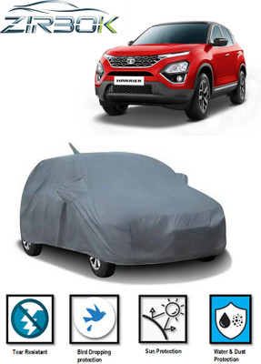 ZIRBOK Car Cover For Tata Harrier (With Mirror Pockets)(Grey)
