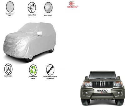 Auto Oprema Car Cover For Mahindra Bolero (With Mirror Pockets)(Silver, For 2016, 2017, 2018, 2019, 2020, 2021, 2022 Models)