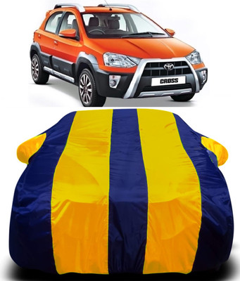 MAVENS Car Cover For Toyota Etios Cross (With Mirror Pockets)(Multicolor)