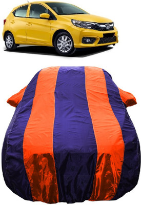 Wegather Car Cover For Honda Brio S MT (With Mirror Pockets)(Orange)