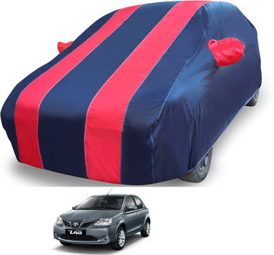 MOCKHE Car Cover For Toyota Etios Liva (With Mirror Pockets)(Red)