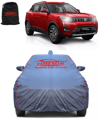FAMEXON Car Cover For Mahindra XUV300 W4 Diesel (With Mirror Pockets)(Grey)