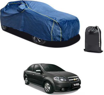 GOSHIV-car and bike accessories Car Cover For Chevrolet Aveo Uva (With Mirror Pockets)(Blue, For 2018, 2019, 2020, 2021, 2022, 2023 Models)
