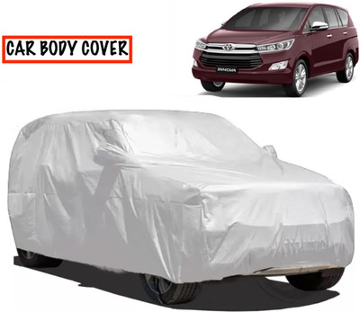 MAVENS Car Cover For Toyota Innova Crysta (With Mirror Pockets)(Silver)