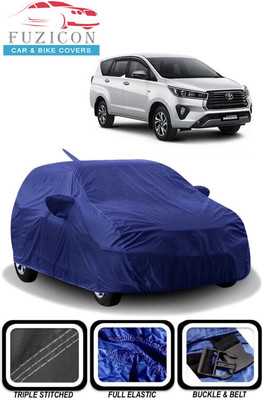 FUZICON Car Cover For Toyota Innova Crysta 2.4 G Plus MT Diesel (With Mirror Pockets)(Blue)