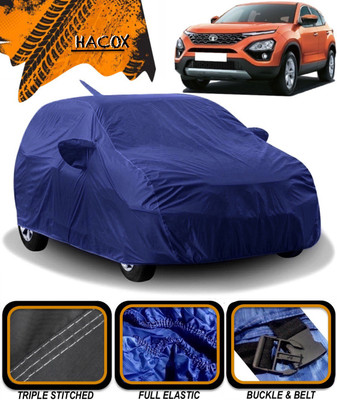 HACOX Car Cover For Tata Harrier (With Mirror Pockets)(Blue)