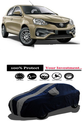 Amexride Car Cover For Toyota Etios Liva 1.4 VD Dual Tone Diesel (With Mirror Pockets)(Grey)