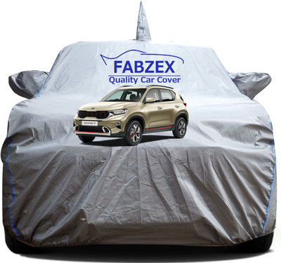 FABZEX Car Cover For Kia Sonet (With Mirror Pockets)(Grey, For 2019, 2020, 2021, 2022, 2023, 2024 Models)