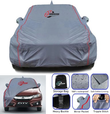 GARREGE Car Cover For Honda City, City EX, City ZX CVT Petrol (With Mirror Pockets)(Grey, For 2023, 2024, 2025 Models)