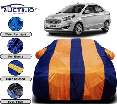 AUCTIMO Car Cover For Ford Figo Aspire (With Mirror Pockets)(Multicolor)