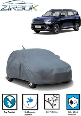 ZIRBOK Car Cover For Kia Carens (With Mirror Pockets)(Grey)
