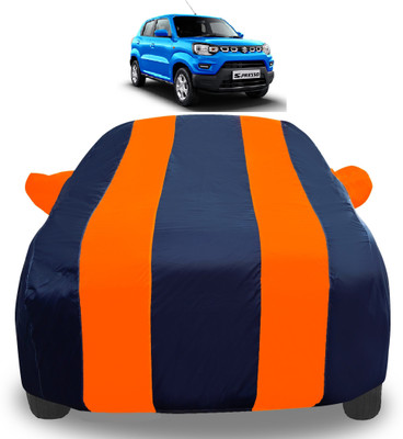Auto Hub Car Cover For Maruti Suzuki S-Presso (With Mirror Pockets)(Orange)