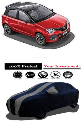 Amexride Car Cover For Toyota Etios Liva 1.2 VX Petrol (With Mirror Pockets)(Grey)