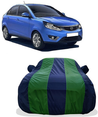 Tricway Car Cover For Tata Zest (With Mirror Pockets)(Green)