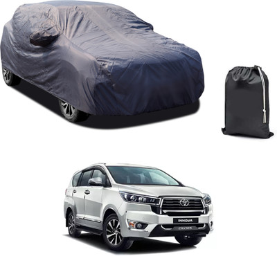 PAGORA Car Cover For Toyota Innova Crysta (With Mirror Pockets)(Grey)