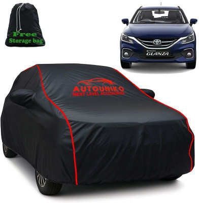 autouniko Car Cover For Toyota Glanza (With Mirror Pockets)(Black)