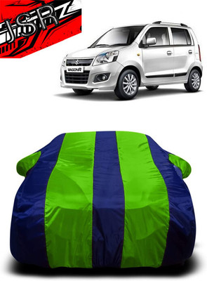 J S R Car Cover For Maruti Suzuki Wagon R AMT VXI Option (With Mirror Pockets)(Green, Blue)