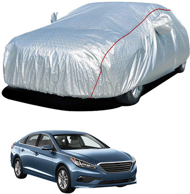 SS FOR YOUR SMART NEEDS Car Cover For Hyundai Sonata (With Mirror Pockets)(Silver)