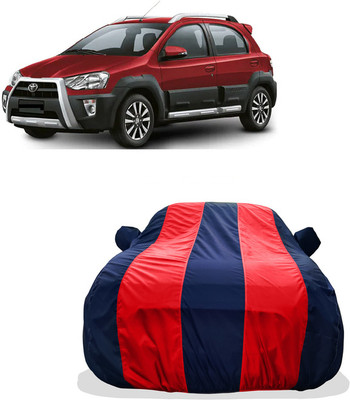 Tricway Car Cover For Toyota Etios Cross 1.5L V (With Mirror Pockets)(Red)