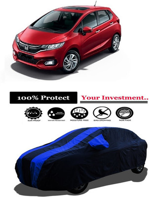 Amexride Car Cover For Honda Jazz 1.2 S AT i VTEC (With Mirror Pockets)(Multicolor)