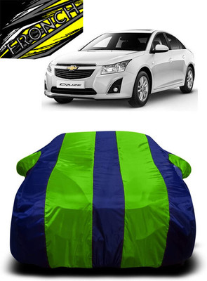 FRONCH Car Cover For Chevrolet Cruze (With Mirror Pockets)(Green, Blue)