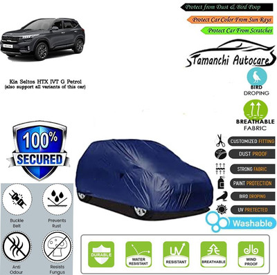 Tamanchi Autocare Car Cover For Kia Seltos HTX IVT G Petrol(Blue)