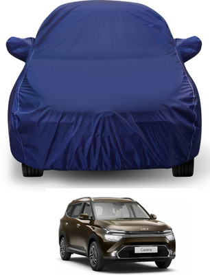 Auto Hub Car Cover For Kia Carens (With Mirror Pockets)(Blue)