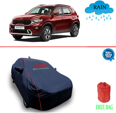 autouniko Car Cover For Kia Sonet (With Mirror Pockets)(Blue)