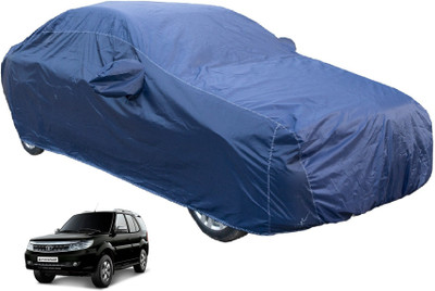 Auto Hub Car Cover For Tata Safari Storme (With Mirror Pockets)(Blue)