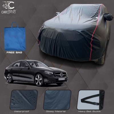 Carigiri Car Cover For Mercedes Benz C-Class (With Mirror Pockets)(Black, Red)