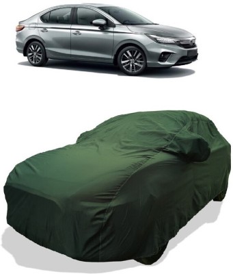 Coxtor Car Cover For Honda City i-DTEC VX Diesel (With Mirror Pockets)(Gold)