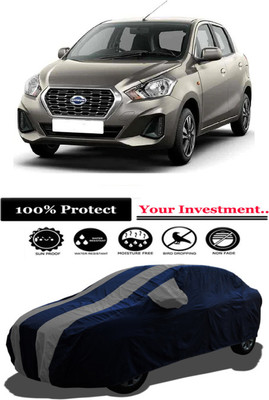 Amexride Car Cover For Datsun Datsun GO D Petrol (With Mirror Pockets)(Grey)