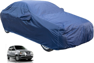 Auto Hub Car Cover For Hyundai Santro (Without Mirror Pockets)(Blue)