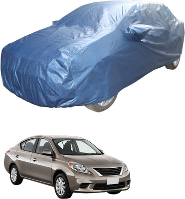 SS FOR YOUR SMART NEEDS Car Cover For Nissan Sunny (With Mirror Pockets)(Blue)