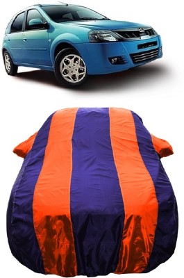 Wegather Car Cover For Mahindra E Verito D4 Electric (With Mirror Pockets)(Orange)