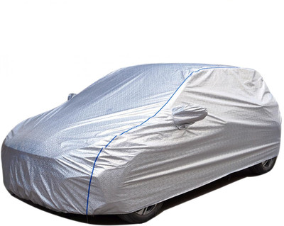 Auto Drift Car Cover For Toyota Urban Cruiser (With Mirror Pockets)(Silver, Blue)
