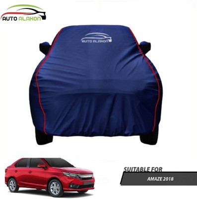 AUTO ALAXON Car Cover For Honda Amaze (With Mirror Pockets)(Blue, For 2018 Models)