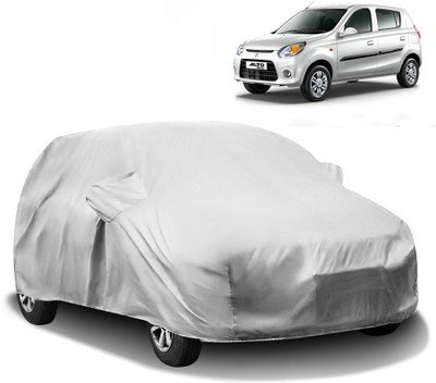HMS Car Cover For Maruti Alto 800 (With Mirror Pockets)(Silver)
