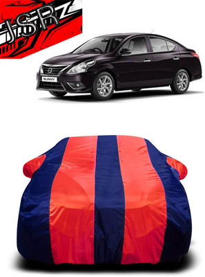 J S R Car Cover For Nissan Sunny (With Mirror Pockets)(Red, Blue)